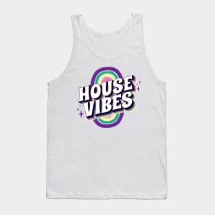 HOUSE MUSIC - House Vibes (purple/teal/yellow) Tank Top